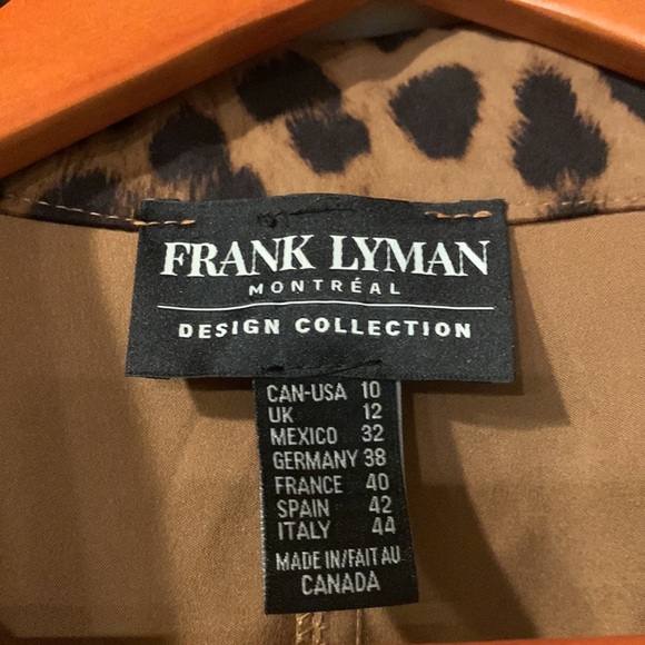 Frank Lyman Leopard Jacket / Size 10 - Picture 3 of 6